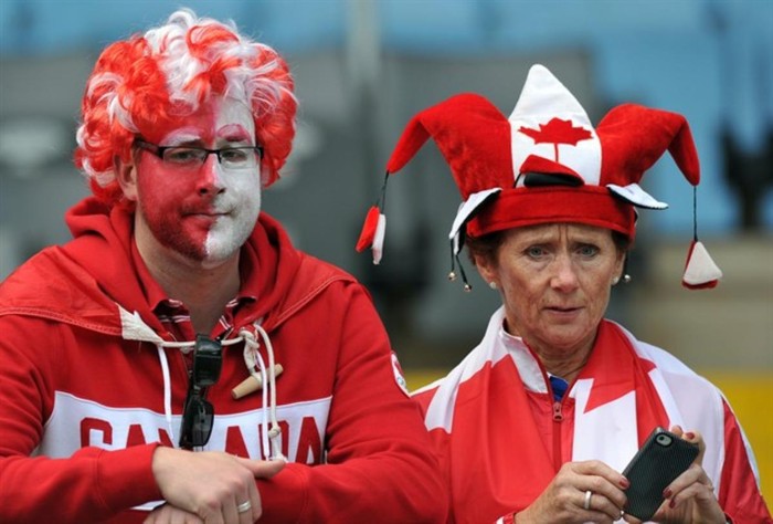 Fan của tuyển bóng đá nữ Canada.